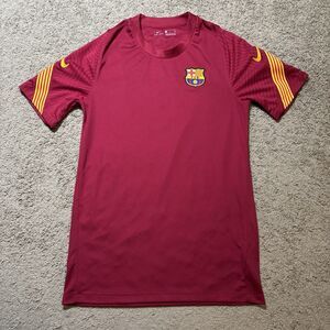 FC Barcelona Nike Vaporknit Strike Training Jersey Men’s Small Maroon Soccer